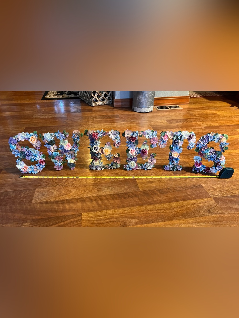 Floral SWEETS letters